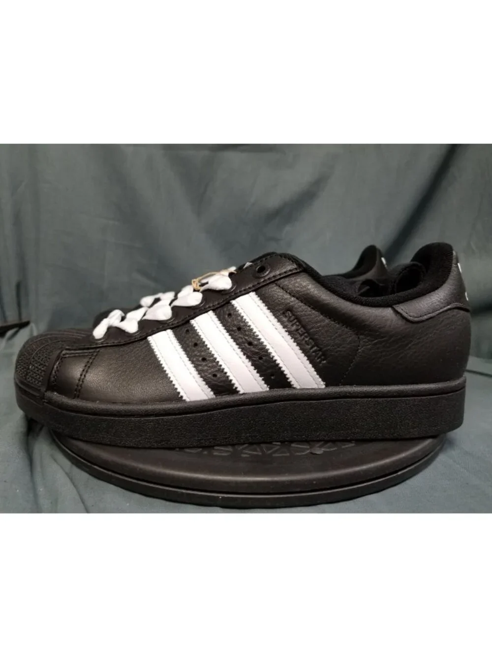 Adidas Superstar II Sneakers Core Black White JI3538 Mens Size 9.5 NEW NO BOX!